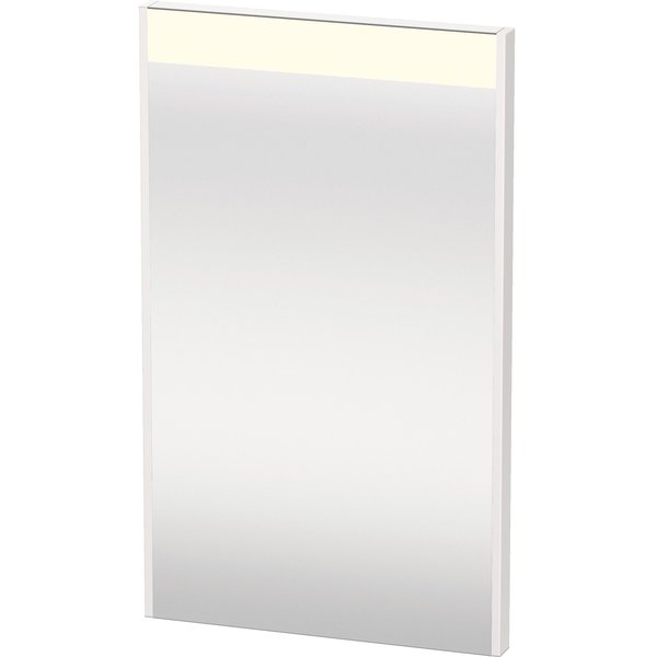 Duravit Brioso Mirror, 16 1/2 X1 3/8 X27 1/2  White High Gloss, Light Field, Square, Sensor Switch BR7000022226000